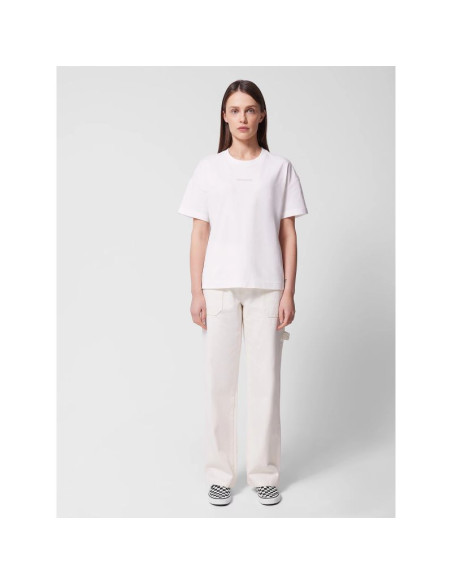 Jeansy straight z prostymi nogawkami damskie outhorn othwss24ttrof721-11s