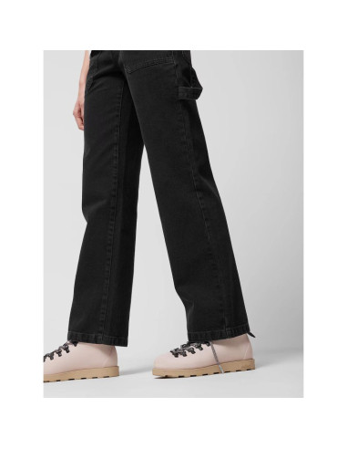 Jeansy straight z prostymi nogawkami damskie outhorn othwss24ttrof721-20s