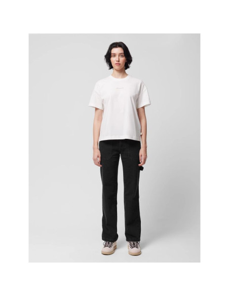 Jeansy straight z prostymi nogawkami damskie outhorn othwss24ttrof721-20s