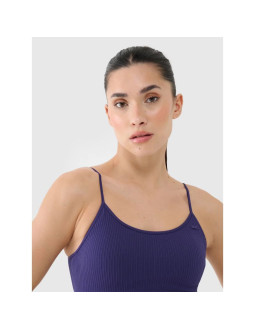 Biustonosz treningowy bezszwowy z niskim wsparciem damski 4f 4fwss25usbaf151-30s