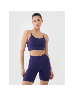 Biustonosz treningowy bezszwowy z niskim wsparciem damski 4f 4fwss25usbaf151-30s 2