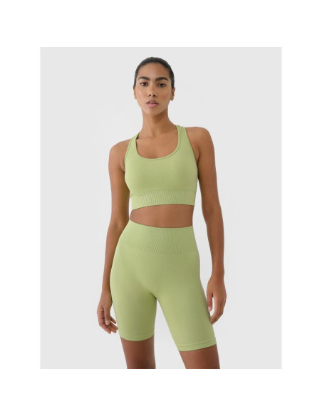 Biustonosz treningowy bezszwowy z niskim wsparciem damski 4f 4frss25usbaf154-42s