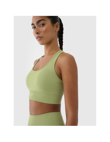 Biustonosz treningowy bezszwowy z niskim wsparciem damski 4f 4frss25usbaf154-42s