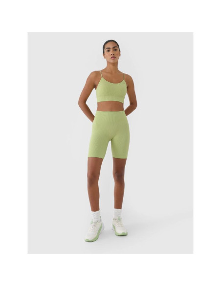 Biustonosz treningowy bezszwowy z niskim wsparciem damski 4f 4frss25usbaf154-42s