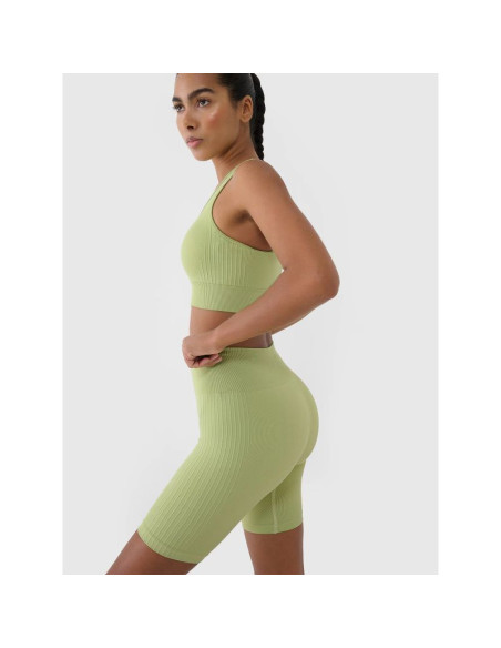 Biustonosz treningowy bezszwowy z niskim wsparciem damski 4f 4frss25usbaf154-42s