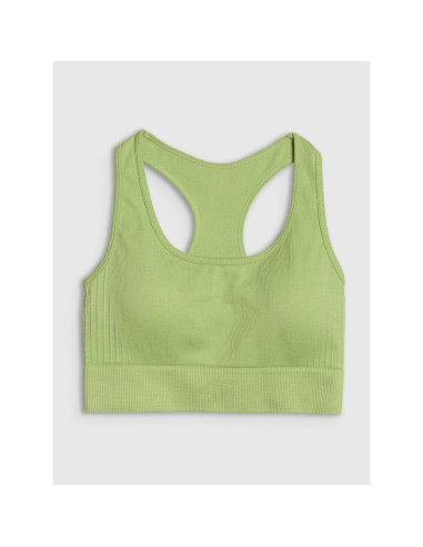 Biustonosz treningowy bezszwowy z niskim wsparciem damski 4f 4frss25usbaf154-42s