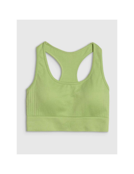 Biustonosz treningowy bezszwowy z niskim wsparciem damski 4f 4frss25usbaf154-42s