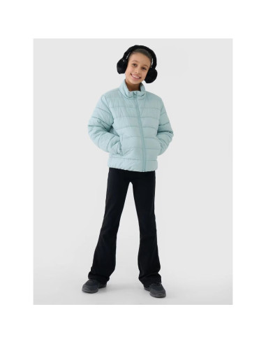 Kurtka dziewczęca puchowa z wypełnieniem syntetycznym 4f 4fjwss25tdjaf515-47s