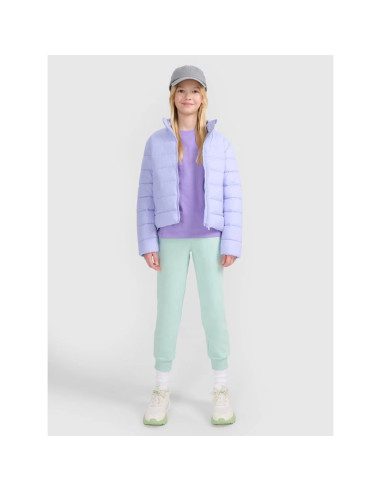 Kurtka dziewczęca puchowa z wypełnieniem syntetycznym 4f 4fjwss25tdjaf515-52s