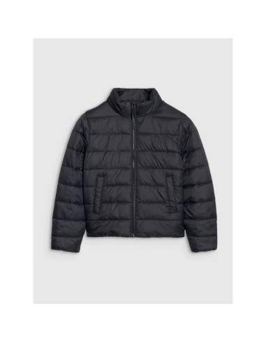 Kurtka chłopięca puchowa z wypełnieniem syntetycznym 4f 4fjwss25tdjam520-20s