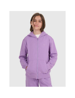 Bluza dresowa rozpinana z kapturem dziewczęca 4f 4fjraw25tswsf2466-51s