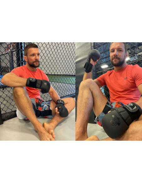 Rękawice mmasparingowe m - black master - valor series