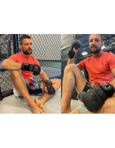 Rękawice mmasparingowe m - black master - valor series