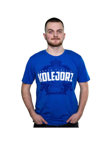 Koszulka kolejorz semper fidelis niebieska l