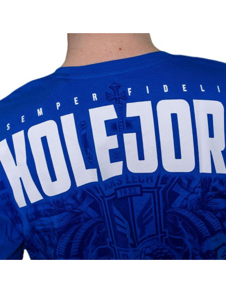 Koszulka kolejorz semper fidelis niebieska l