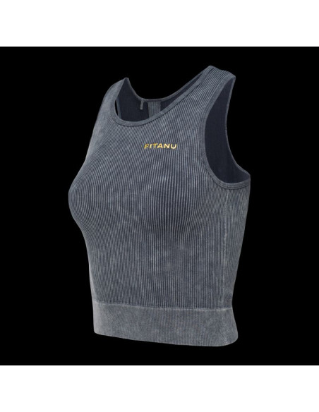 Damska koszulka bez rękawów fit seamless top