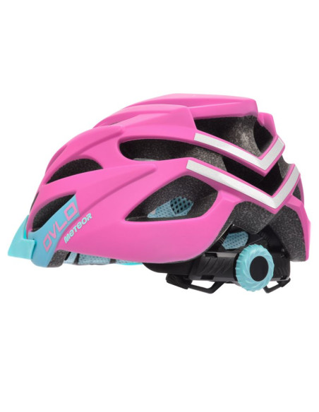Kask rowerowy meteor ovlo l 58-61 cm różowy