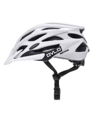 Kask rowerowy meteor ovlo l 58-61 cm biały