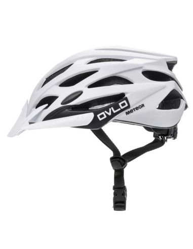 Kask rowerowy meteor ovlo l 58-61 cm biały