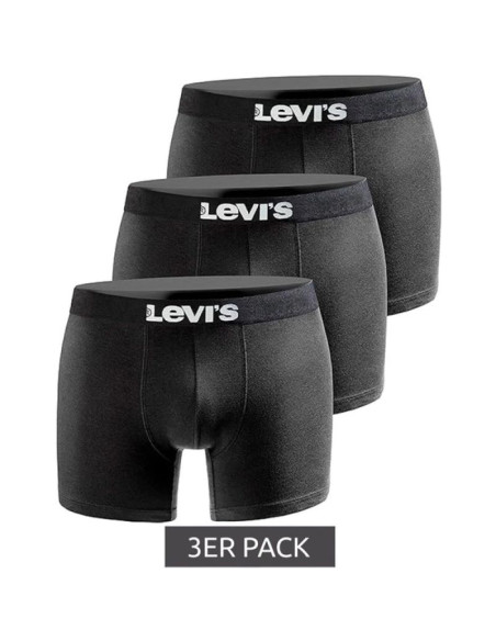 Levi's boxers 3-pack bokserki majtki męskie czarne bawełna