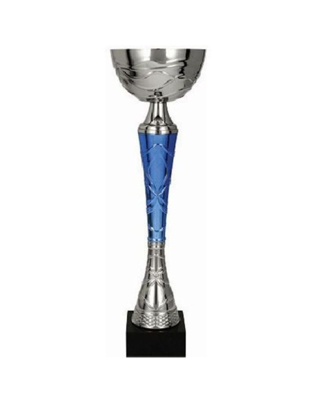 Puchar metalowy srebrno-niebieski tumas bl
