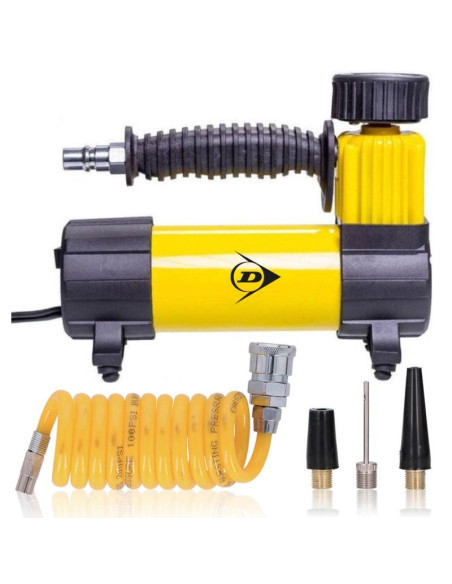 Pompka kompresor turystyczny dunlop 12v dc 100psi
