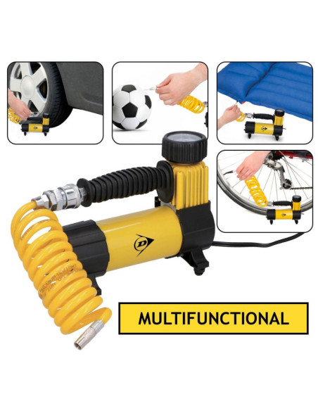 Pompka kompresor turystyczny dunlop 12v dc 100psi