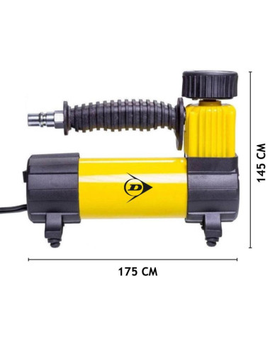 Pompka kompresor turystyczny dunlop 12v dc 100psi