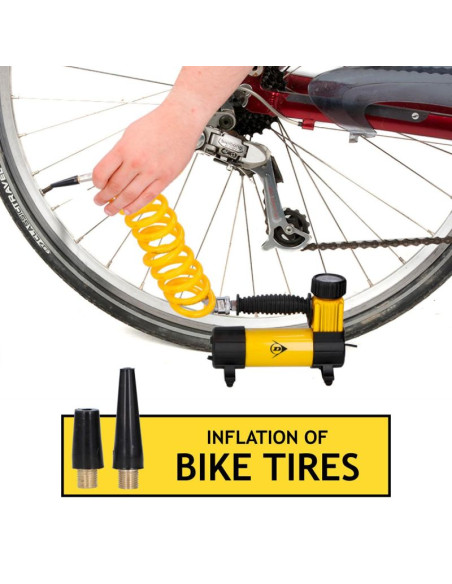 Pompka kompresor turystyczny dunlop 12v dc 100psi