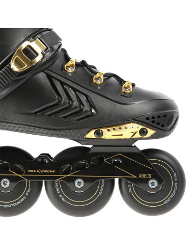 Łyżworolki slalomowe nils extreme na20002 czarno-złote rozm. 41