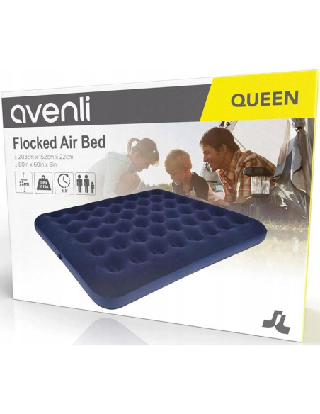 Materac flokowany 2-osobowy queen 203x152x22cm 20256-1