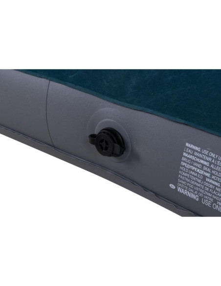 Materac flokowany 2-osobowy z wbudowaną pompką nożną 191x137x22cm 24131