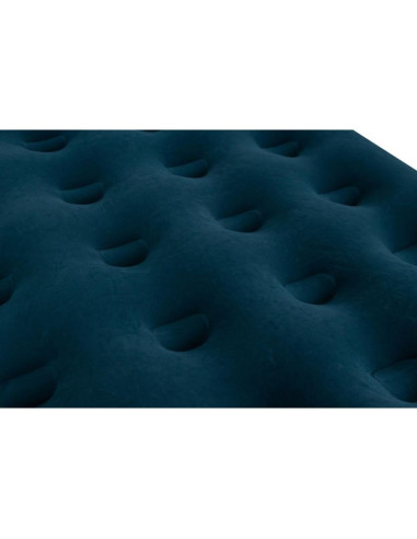 Materac flokowany 2-osobowy z wbudowaną pompką nożną 191x137x22cm 24131