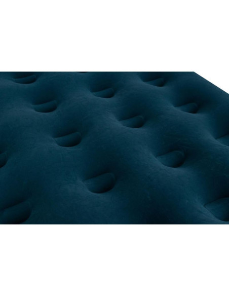 Materac flokowany 2-osobowy z wbudowaną pompką nożną 191x137x22cm 24131