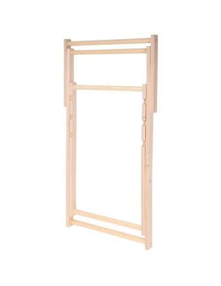 Leżak drewniany classic szary