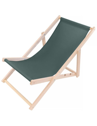 Leżak drewniany classic zielony