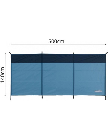 Parawan plażowy 5x1,4m w pokrowcu redcliffs