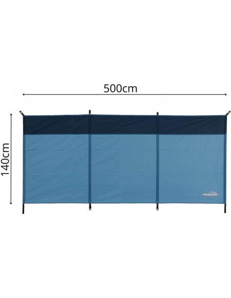 Parawan plażowy 5x1,4m w pokrowcu redcliffs