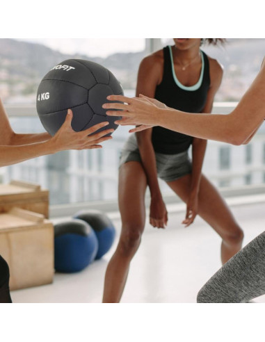 Piłka lekarska 4kg skóra syntetyczna enero fit