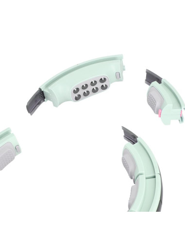 Hula hop hms hhm13 z magnesami, obciążeniem i licznikiem zielony