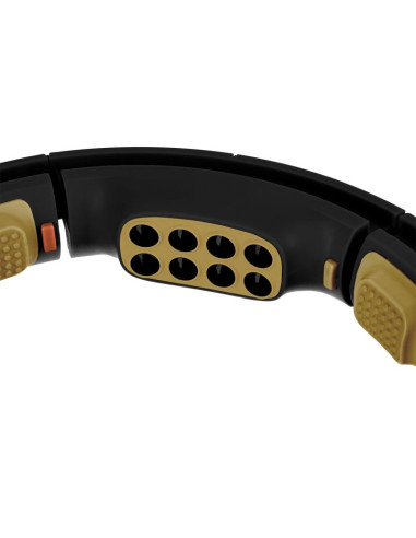 Hhm13 new hula hop black/gold z magnesami i obciążnikiem + licznik hms