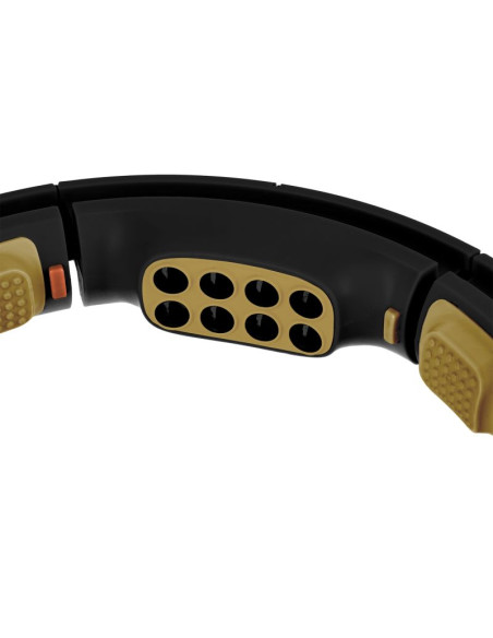 Hhm13 new hula hop black/gold z magnesami i obciążnikiem + licznik hms