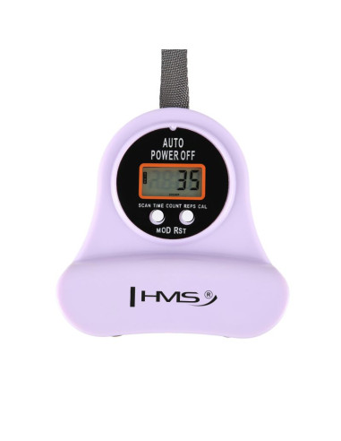 Hula hop hms hhm13 z magnesami, obciążeniem i licznikiem fioletowy