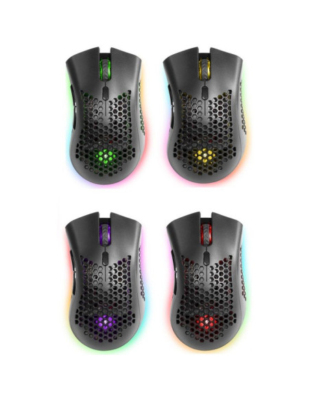 Defender mysz bezprzewodowa gm-709l warlock rf rgb 2400dpi 8p, 5 trybów podświetlenia, dziurowana 52709