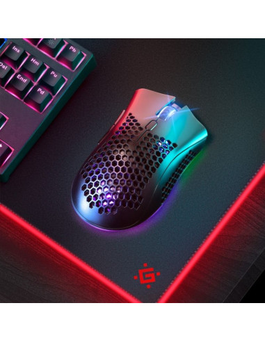 Defender mysz bezprzewodowa gm-709l warlock rf rgb 2400dpi 8p, 5 trybów podświetlenia, dziurowana 52709