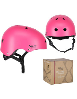 Mr290+h230 kask z ochraniaczami zestaw różowy rozm. m nils extreme 2