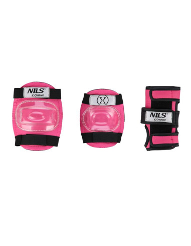 Mr290+h230 kask z ochraniaczami zestaw różowy rozm. m nils extreme