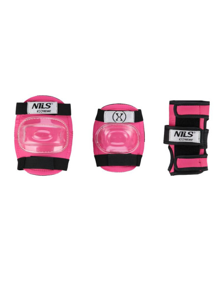 Mr290+h230 kask z ochraniaczami zestaw różowy rozm. m nils extreme