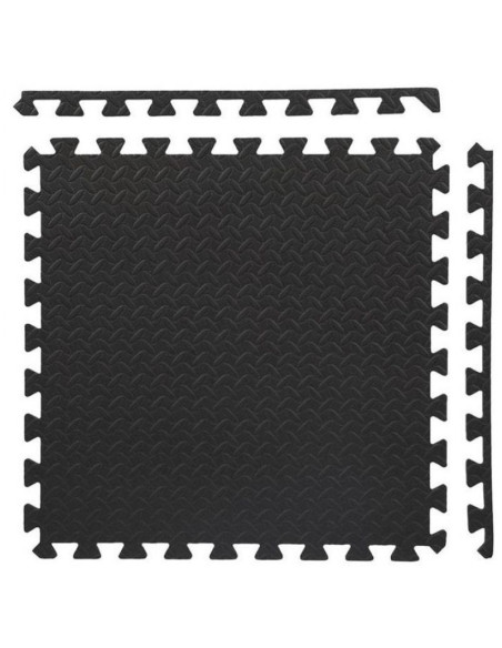 Mata puzzle pod sprzęt sportowy jasno-szary 9 elementów hms mp12