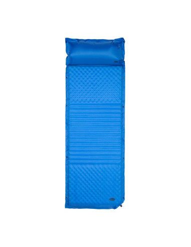 Mata samopompująca z poduszką nils camp nc4001 niebieska - 3.8 cm